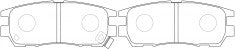 NIBK, Brake Pad, A-366WK, PN3280, AKEBONO