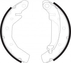 NIBK, Brake Shoes, 96446178, FN11821, CHEVROLET