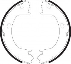 NIBK, Brake Shoes, 04741 772, FN11154, CHRYSLER