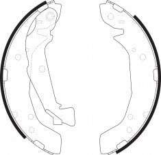 NIBK, Brake Shoes, 58305-38A00, FN0612, HYUNDAI