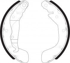 NIBK, Brake Shoes, 96405132, FN12001, CHEVROLET