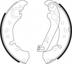 NIBK, Brake Shoes, 2 112 555, FN0722, FORD