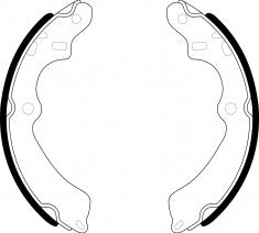 NIBK, Brake Shoes, 91126277, FN9923, BEDFORD GM