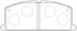 NIBK Brake Pad Ceramic, D2023, 04465-21010, for Toyota Camry