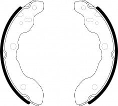 NIBK, Brake Shoes, K9943, FN9943, KASHIYAMA