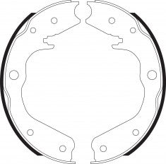 NIBK, Brake Shoes, 610431, FN83001, BENDIX