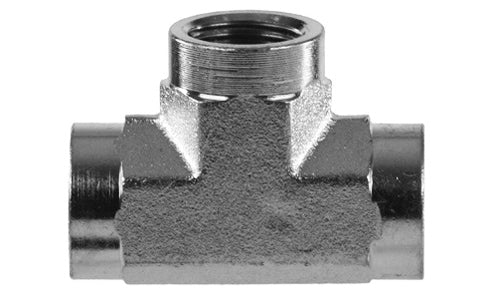 hydraulic fittings, 5605-12-12-12 - Female Pipe Tee, 3/4" NPTF x 3/4" NPTF x 3/4" NPTF (011024)