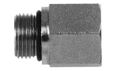 ข้อต่อไฮดรอลิก 6410-08-08 - ตัวลด/ตัวขยาย ตัวผู้ 1/2" ORB x 1/2" ORB ตัวเมีย (011105)