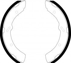 NIBK, Brake Shoes, NR-3031, FN6653, AKEBONO