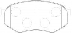 NIBK Brake Pad Ceramic, D2087, 04465-43020, for Toyota RAV4