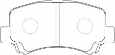 NIBK Brake Pad Ceramic A-477K, PN9406 AKEBONO