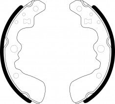 NIBK, Brake Shoes, NN-5520, FN9933, AKEBONO