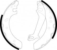NIBK, Brake Shoes, 1 060 102, FN0553, FORD