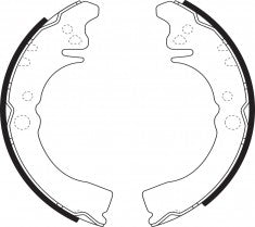 NIBK, Brake Shoes, NN-5025, FN0036, AKEBONO