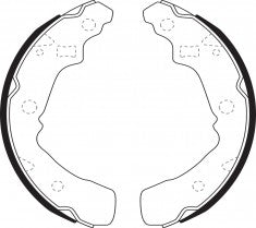 ยางเบรก NIBK, 04495-87705-000, FN0030, DAIHATSU (017069)