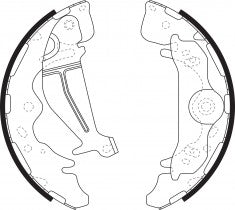 ဘရိတ်ဖိနပ်၊ NIBK၊ 583054AA20၊ FN11002၊ HYUNDAI (017496)