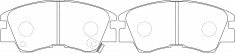NIBK Brake Pad Ceramic, D6018, MB699088, for Nissan Murano