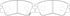NIBK Brake Pad Ceramic, D6018, MB699088, for Nissan Murano