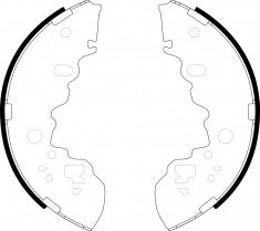 ผ้าเบรก NIBK, BS1863, FN3425, BENDIX AUS (018008)