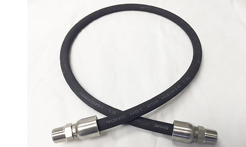 HA085495 | Hose Assembly: 1/4" R16 Hose With Male NPT  x Male NPT , 12" Long (085495)