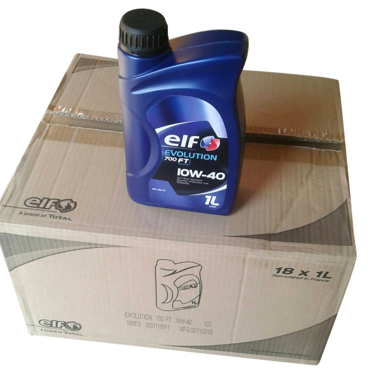 Motor Oil/Gasoline Engine Oil, ELF, Evolution 700 FT 10W40, SN, (Semi Synthetic), 1 Liter (010461)