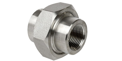 FU-J6-06 | 3/8" Forged Threaded Female Threaded Union 3000# 316 Stainless SN: S4036U003 (098622)
