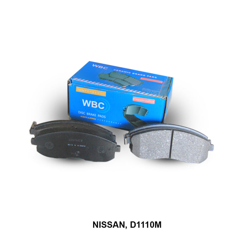 WBC Brake Pad Semi-Metallic 41060-89E91 D1110 for Nissan Vehicles