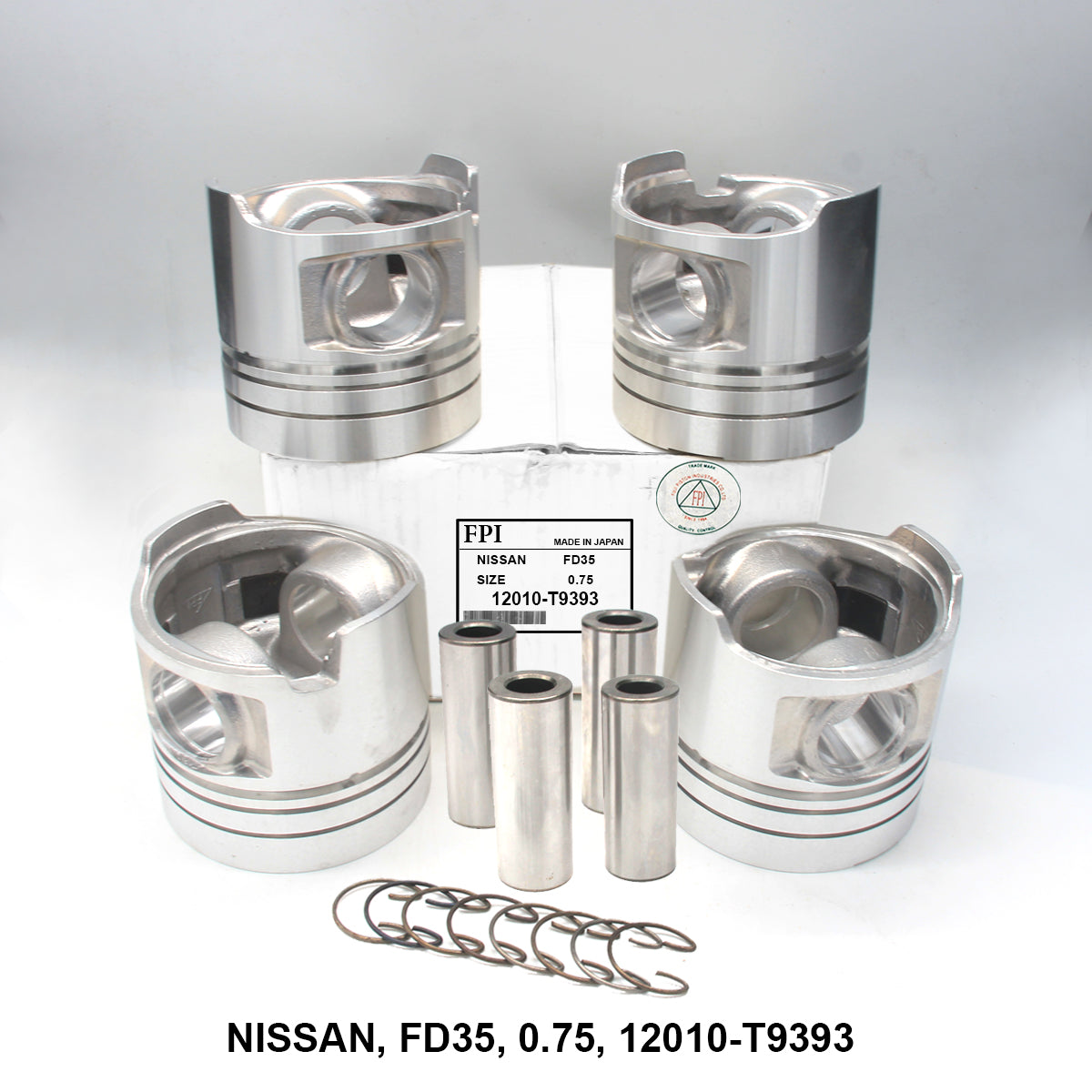 FPI Piston w/ Pin 0.75 Oversize - Nissan FD35 - OEM 12010-T9393