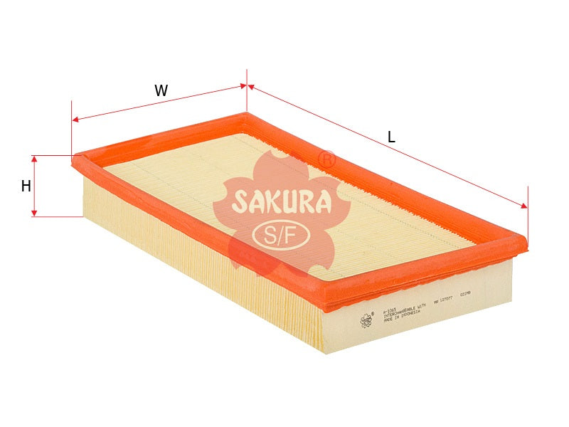 ไส้กรองอากาศ(ไส้กรอง) SAKURA, 30873414, A-1065, VOLVO CARS (123537)