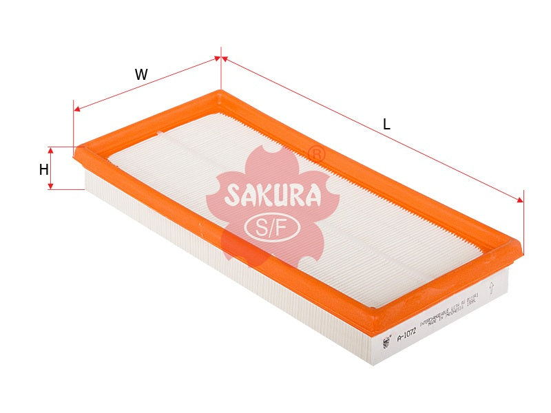 Air Filter (Element), SAKURA, PW 811941, A1072, PROTON (124582) Win