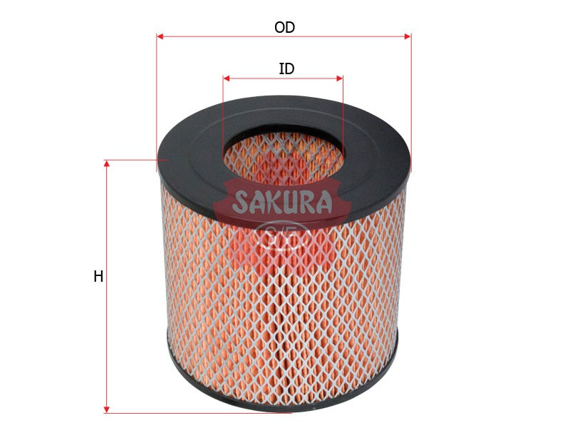 SAKURA,, Air Filter (Element), V9112-2013, A-1127, TOYOTA