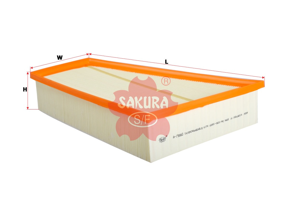 กรองแอร์(ธาตุ), SAKURA, 7G91 9601AA, A-19860, VOLVO CARS (123528)