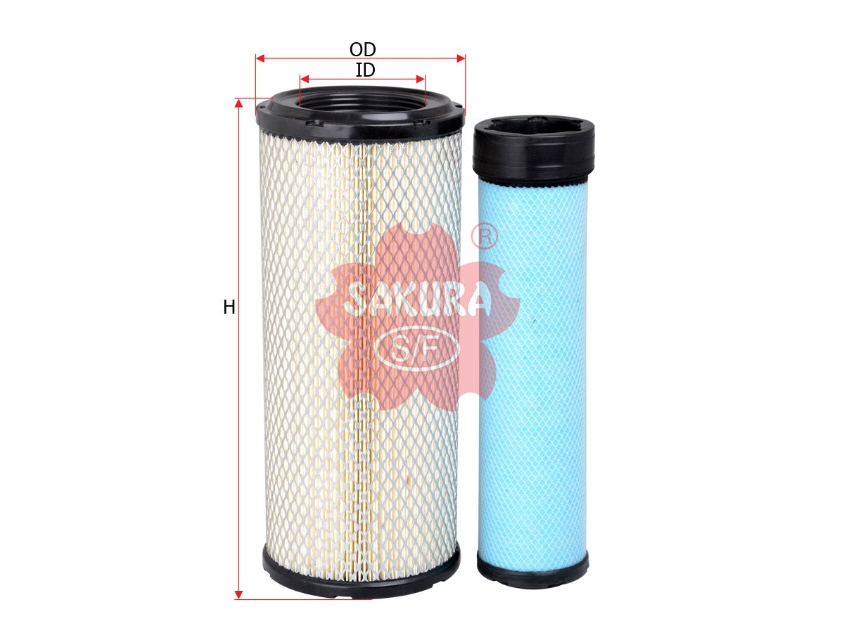 SAKURA,, Air Filter (Element), KV16428+AP33331, A-8506-S, CATERPILLAR