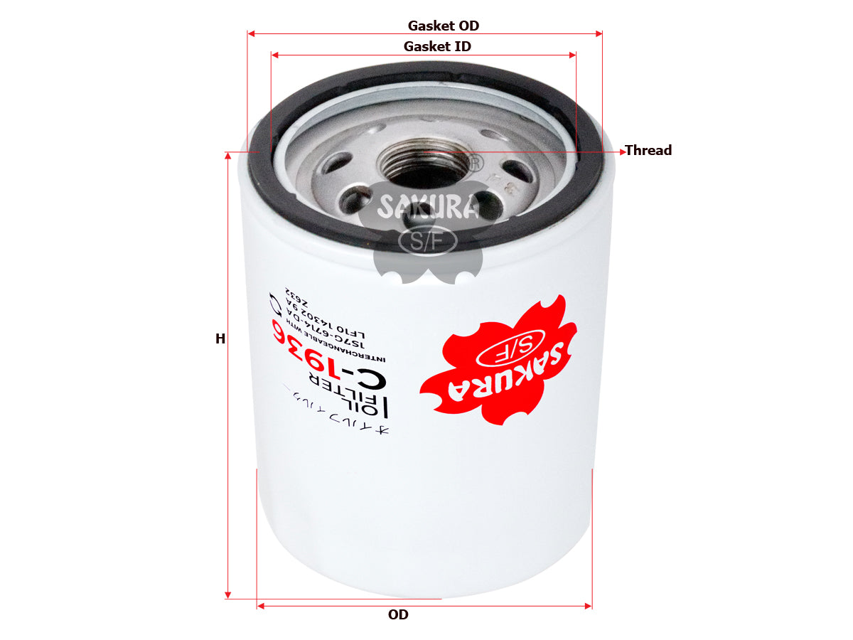 ဆီစစ်ထုတ်ခြင်း (အလှည့်အပြောင်း)၊ SAKURA၊ 1S7E-6714-BA၊ C-1936၊ FORD (124862)