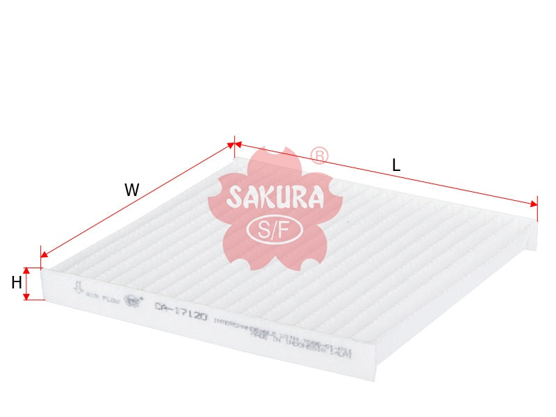 SAKURA,, Cabin Air Filter (Element), TD86-61-P11, CA-17120, MAZDA