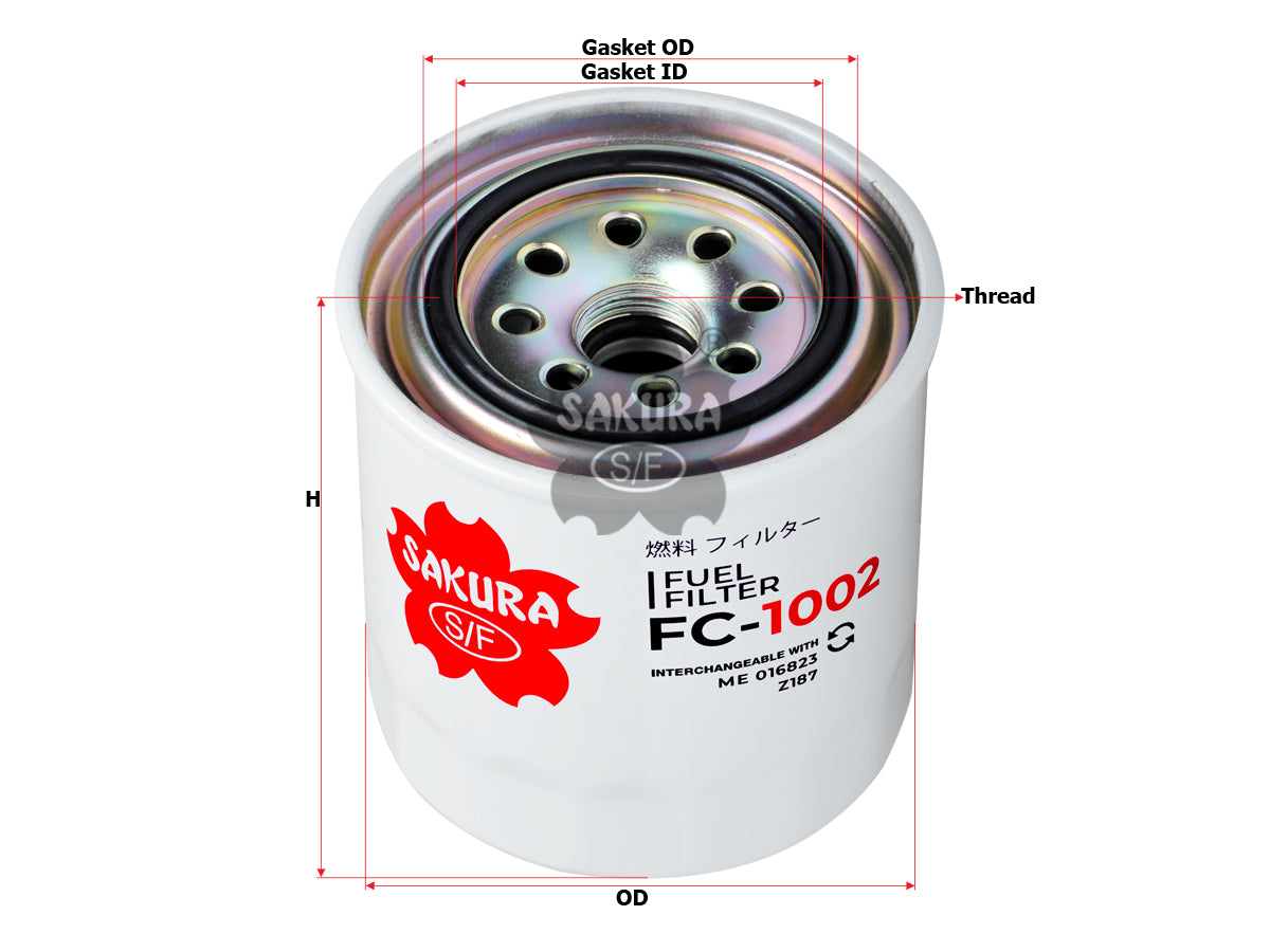 Fuel Filter (Spin-On)၊ SAKURA၊ ME 016872၊ FC-1002၊ FUSO (124893)