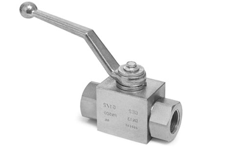 SB2FO-06 | 3/8" 2-Way Block Style Panel Mount၊ Threaded HP Ball Valve - DP 316 Stainless (102454)