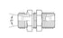 SS-5040L-08 | 08 mm tube (M14x1.5 thread) DIN Bulkhead Union (097459)