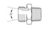 SS-5068LLT-04-8X1 | 06 mm tube (M10x1.0 thread) X 8X1 Male Metric Taper (096770)