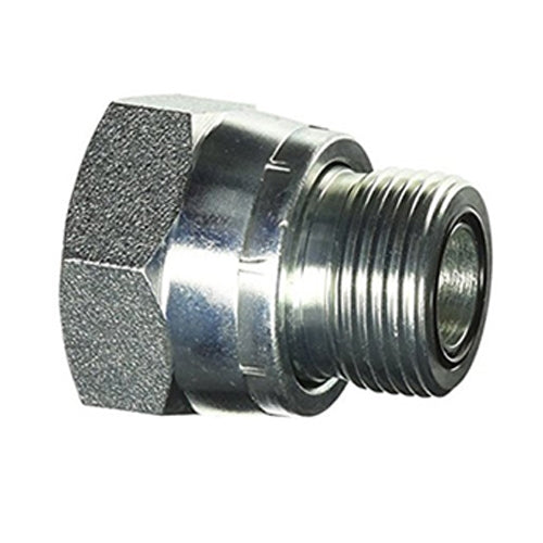 SS-FS2406-16-12 - ตัวลดท่อสแตนเลส 1" ORFS ตัวเมียหมุน x 3/4" ORFS ตัวผู้ (085887)