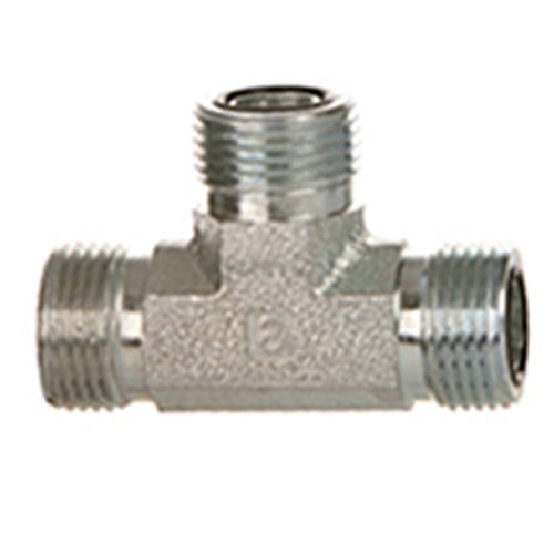 SS-FS2603-12-12-12 - Stainless Steel Union Tee, 3/4" ORFS x 3/4" ORFS x 3/4" ORFS (085926)