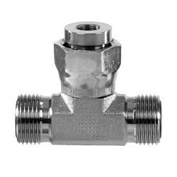 SS-FS6600-24-24-24 - สามทางทีสแตนเลส 1-1/2" ORFS ตัวผู้ x 1-1/2" ORFS ตัวผู้ x 1-1/2" ORFS ตัวเมียแบบหมุนได้ (085985)