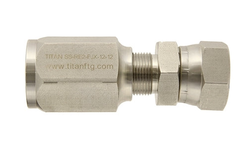 SS-RR2-FJX-04-04 | 1/4" Hose x 1/4" 37Â° JIC (7/16"-20 thread) Female Swivel- SS (102030)