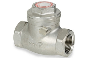 SSCVT-40 | 2 1/2" เช็ควาล์วสวิงเกลียว 200#WOG - SH 316 Stainless SN: SV20276TE024 (102317)