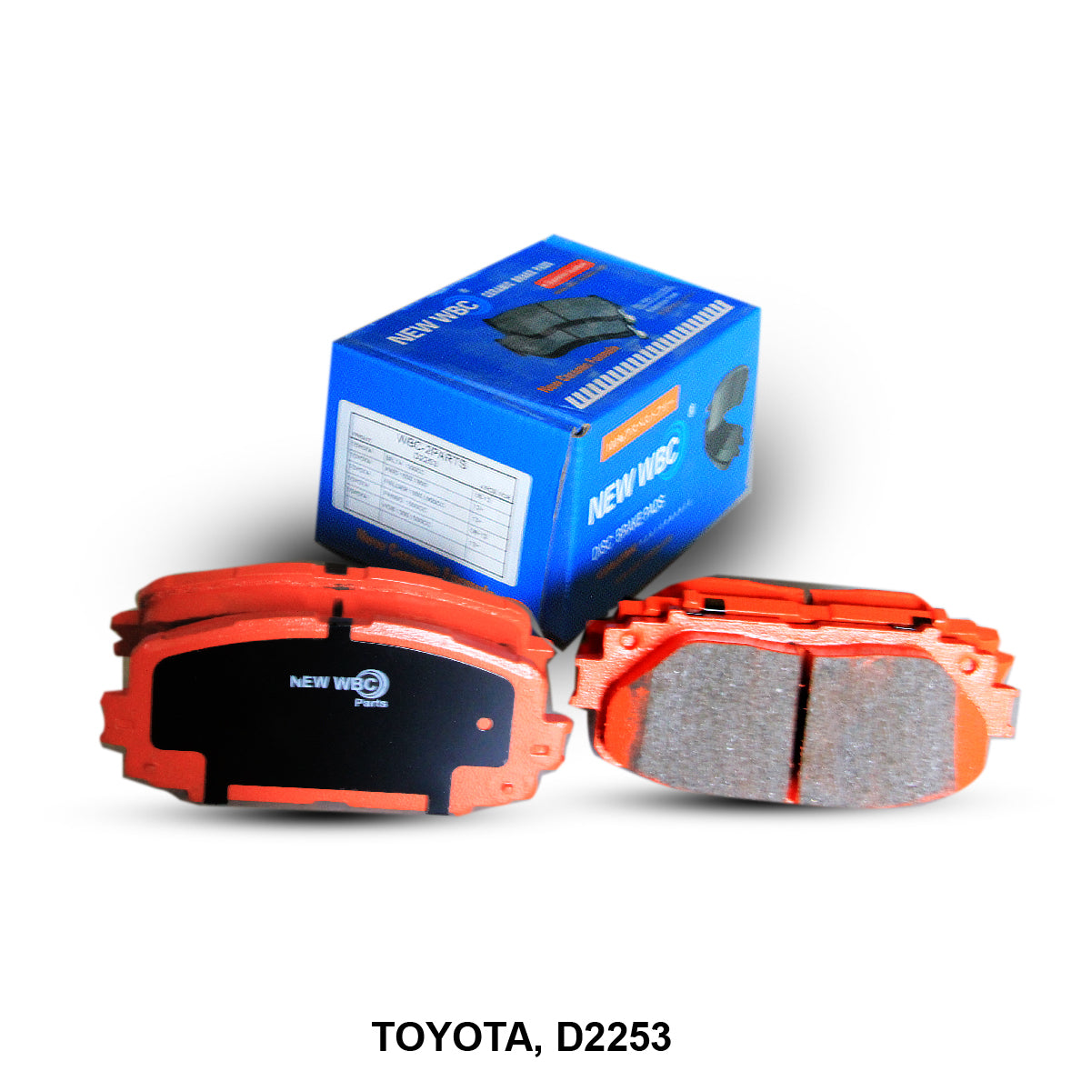 ผ้าเบรค WBC ใหม่ 04465-0D130, D2253 (010209)