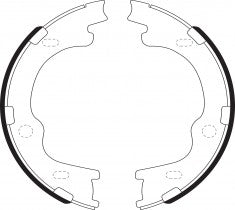 NIBK, Brake Shoes, S570-1398, FN11006, FMSI