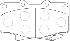 NIBK Brake Pad Ceramic, D2094, 04491-60180, for Toyota Land Cruiser