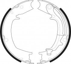NIBK, Brake Shoes, 58350-26A00, FN0644, HYUNDAI