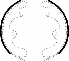 NIBK, Brake Shoes, NR-1056, FN2321, AKEBONO