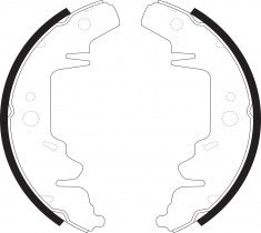 NIBK, Brake Shoes, 04883833AA, FN11814, CHRYSLER